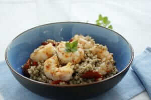 Buckwheat Salad with Prawns Recipe