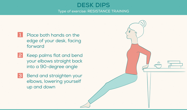 3 Exercises To Do At Your Desk